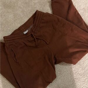 Aritzia Tna Brown Jogger Pants